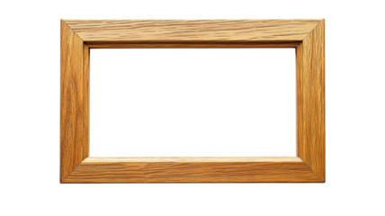Wooden frame empty of content ready for personalization with pictures or artwork in a home setting