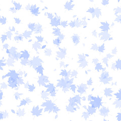 Wedge-shaped blue leaves, seamless matte