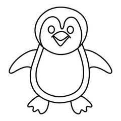 Penguin Coloring Page for Kids