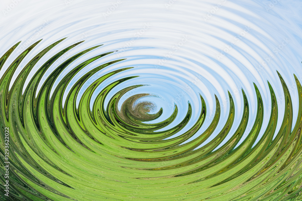 Aufkleber swirling patterns of nature create a mesmerizing landscape view