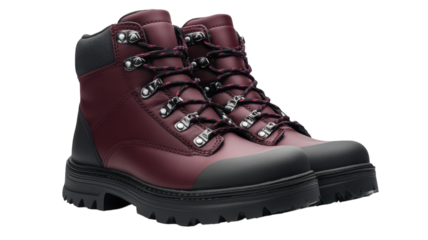 Sturdy hiking boots designed for outdoor adventures in challenging terrains