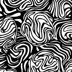 Obraz premium vector pattern box simple black and white background