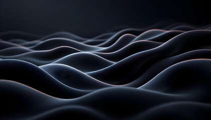 Obraz premium cloth wave dark background 3