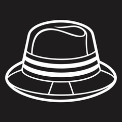 black hat isolated on white