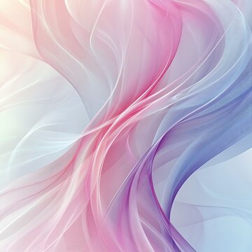 Fototapeta Abstract flowing fabrics, pastel colors, soft light