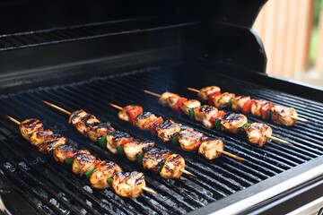Delicious Grilled Chicken and Veggie Skewers
