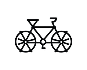 bicycle isolated on white background