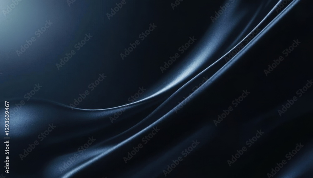 Aufkleber dark blue fabric drape abstract background texture