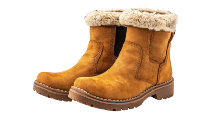 Stylish winter boots with fur lining perfect for cold weather outdoor activities