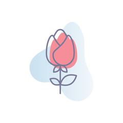 Rose  Vector icon