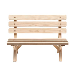 Paper Art design of a wooden bench, artistically layered to create depth and a unique visual effect. cutout png