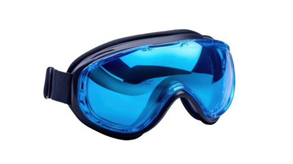 High-quality blue tinted goggles designed for water sports and outdoor activities