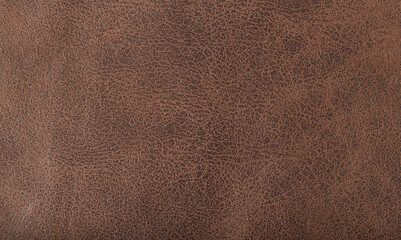 Close up high resolution photo of brown leather material texture