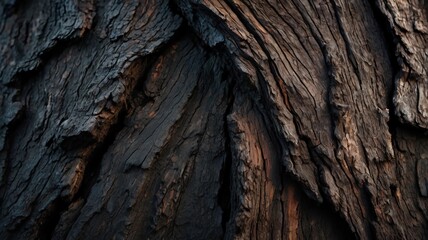 old black tree bark surface texture. Background for banner, backdrop or texture