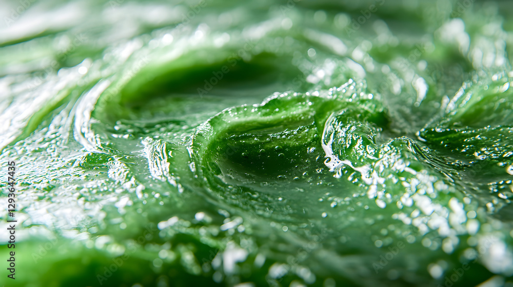 Poster textured green: a close-up captures the captivating texture of an evocative, textured green surface.