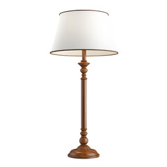 A stylish standing lamp isolated on a clean white background. cutout png