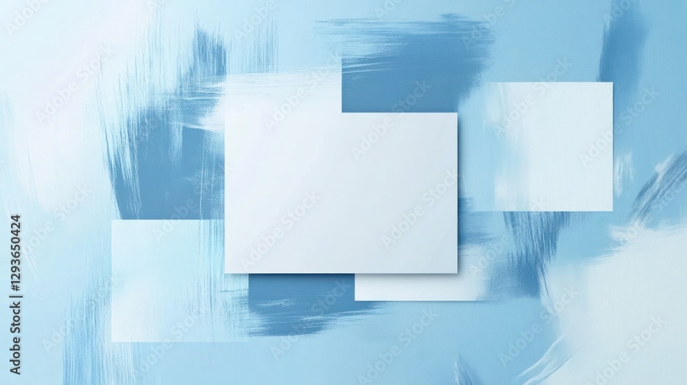 Aufkleber abstract background with blank paper squares; graphic design
