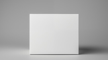 Bo&icirc;te en carton pos&eacute; sur un fond neutre. Mock-up pour marque, entreprise. Objet, colis, emballage. Commerce, entrep&ocirc;t. Pour conception et cr&eacute;ation graphique.