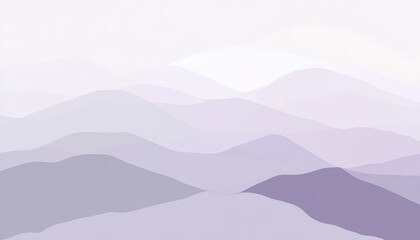 Serene Lavender Mountains: A Dreamlike Pastel Landscape