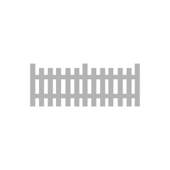 fence icon on white background, vector illustration