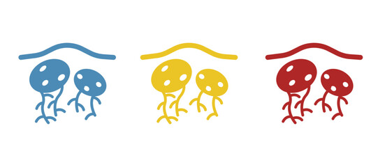 potato icon on white background, vector illustration