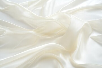 Naklejka premium A detailed shot of white fabric texture