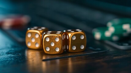 Chips, casino, gambling. Generative AI