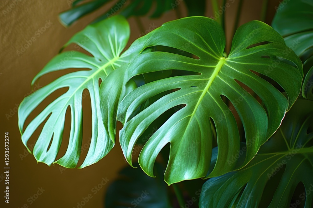 Poster a close-up view of a plant growing in a pot, suitable for use in gardening or botanical contexts