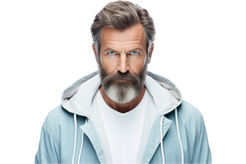 Cybersecurity Expert in Hoodie, Hacker Isolated on Transparent Background