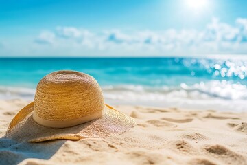 A scenic path lined with tall grass, leading directly to a beautiful beach.