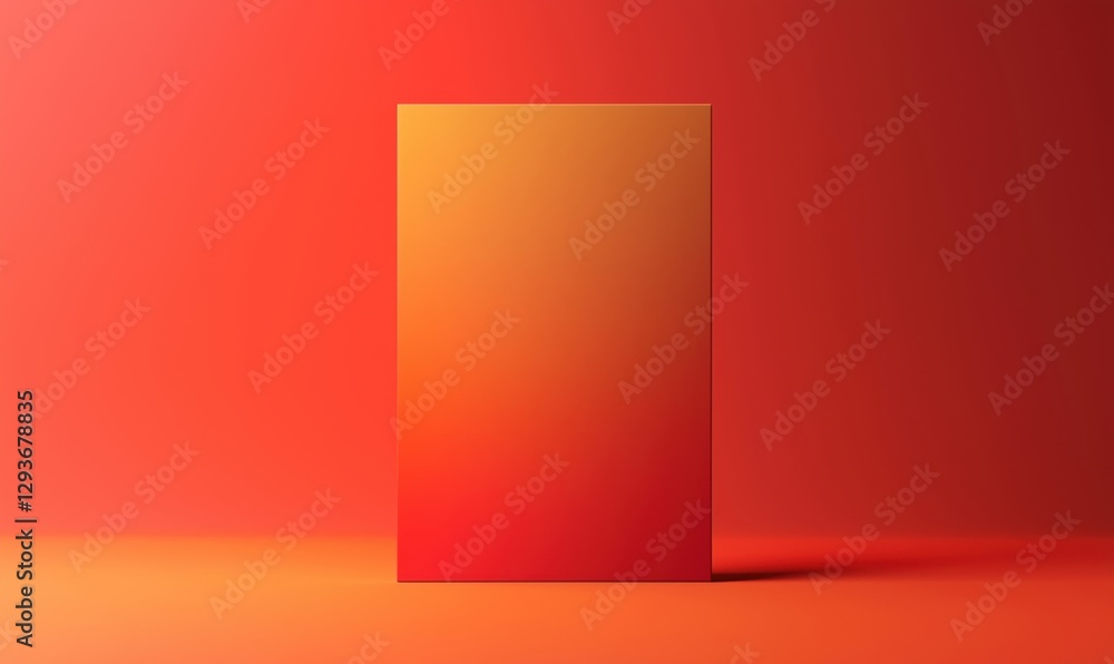 Poster gradient background with vibrant orange and red tones for modern design applications