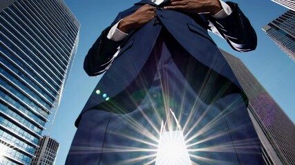 The Confident Businessman in Suit