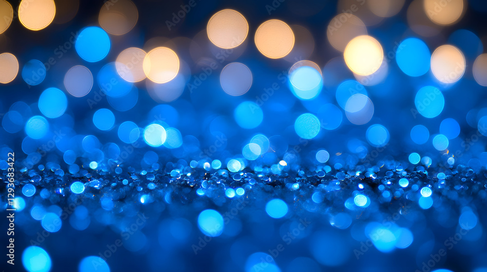 Poster abstract bokeh glow: the scene sparkles with countless points of light, each a radiant circle of col
