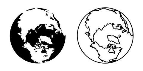 globe icon. globe icon set.