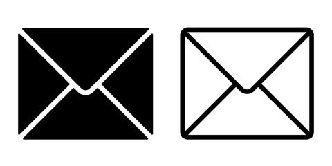 mail icon. envelope icon set