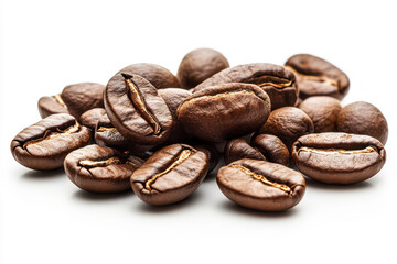 Obraz premium Freshly roasted coffee beans ready for brewing at a local cafe