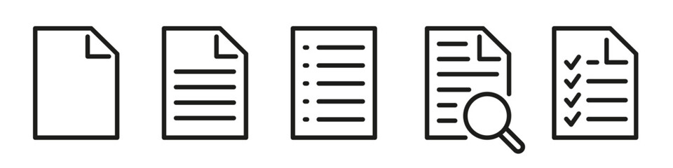 document icon. document icon set