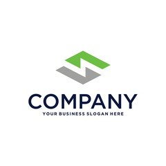 real estate logo design with house and building