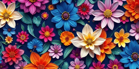 Floral Patterns for a Healthy Lifestyle: Healthcare Marketing Design