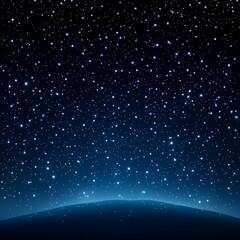 Fototapeta premium Starry night sky with celestial dappled glowing light effects.