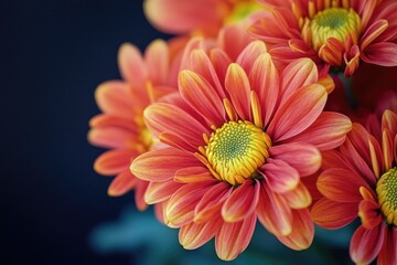 A bouquet of colorful flowers placed in a decorative vase