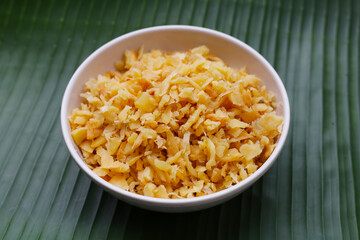 Dries cabbage leaves praserveg vegetables