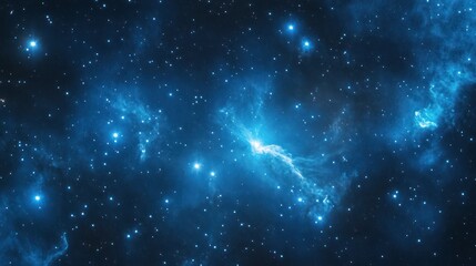 Obraz premium Cosmic nebula, star cluster, deep space, celestial, vast, space exploration, science