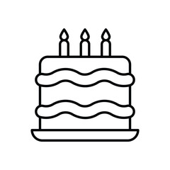 Cake  Vector icon