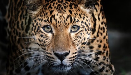 Intense Gazing Leopard, Majestically Framed by the African Savannah Sunset, Showcasing Vivid Colors and Textures in a Strikingly Cinematic Moment.