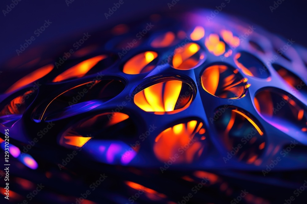 Poster A close-up view of a pair of scissors lying on a table