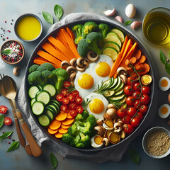 vegetables in a pot