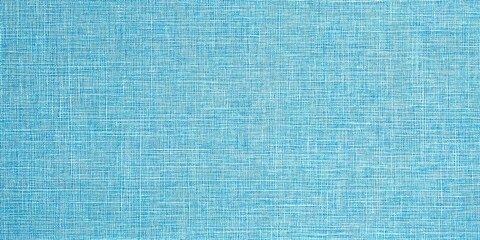 Fototapeta premium Light blue linen woven fabric texture background, top view. 