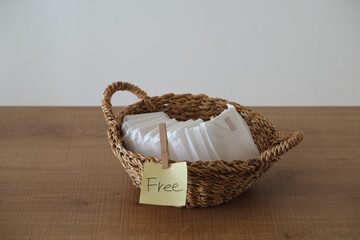 ナプキンの無料提供