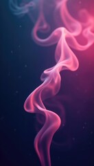 Obraz premium Gentle wisps of smoke drift across the darkness, soft focus, ambient haze, mystery veil